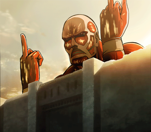 Animated GIF of a boss flexing